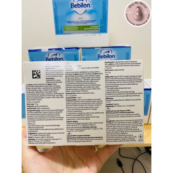 [CÓ SẴN] Sữa Bebilon HMF dành cho bé sinh non hộp 50 gói 1gr (Human Milk Fortifier)