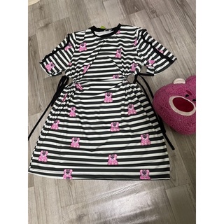 đầm kẽ sọc gấu bigsize