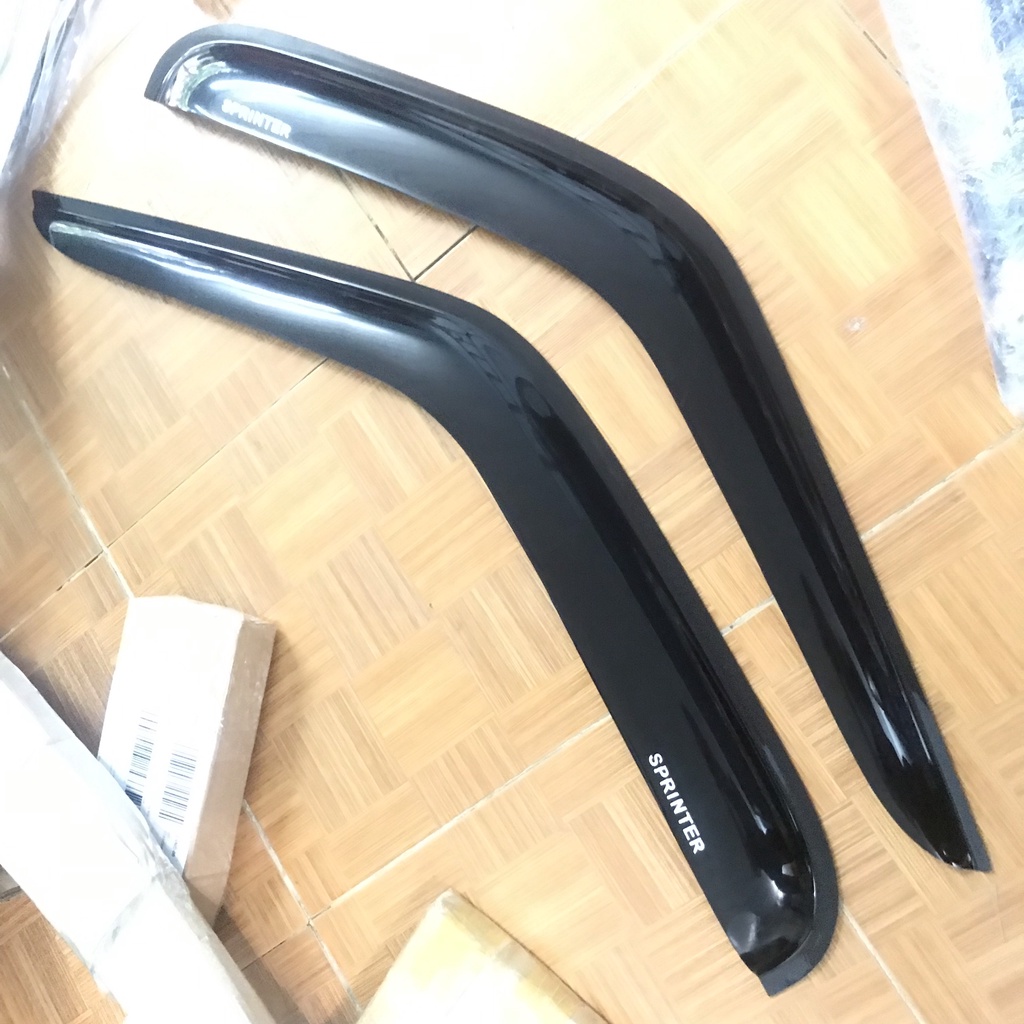 Bộ 2 vè che mưa xe MERCEDES SPRINTER 2006- 2019 nhựa đen