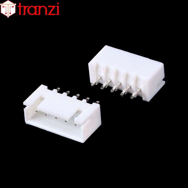 Giắc cắm header 2.54mm XH2.54 5P chân cắm thẳng trắng - túi 50 cái