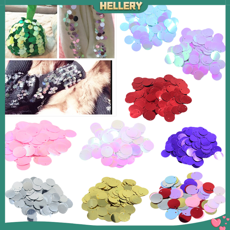 Hộp 10g / 130 Hạt Kim Sa Tròn Dẹt Làm Đồ Thủ Công Trang Trí Đám Cưới