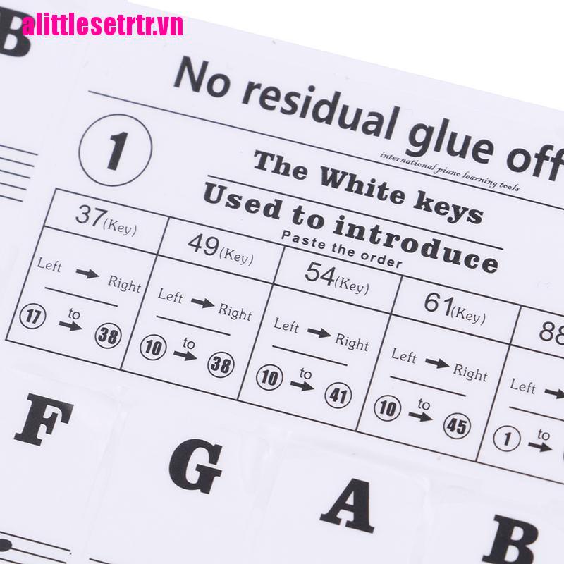 Nhãn Dán Tên Đàn Piano Điện Tử 54 61 88 Phím