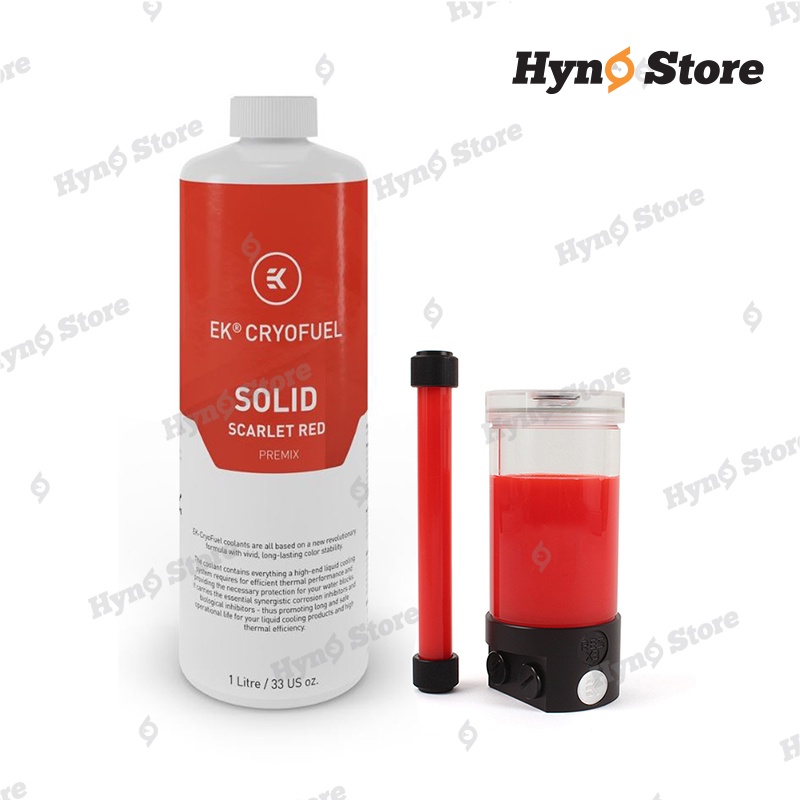 Coolant nước mát chuyên dụng EK-CryoFuel Solid Scarlet Red Premix 1000mL màu đỏ đục - Hyno Store