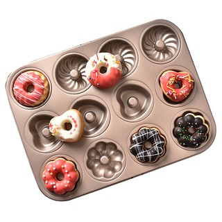 Khuôn Làm Bánh Donut 12 Lỗ 24 Ô