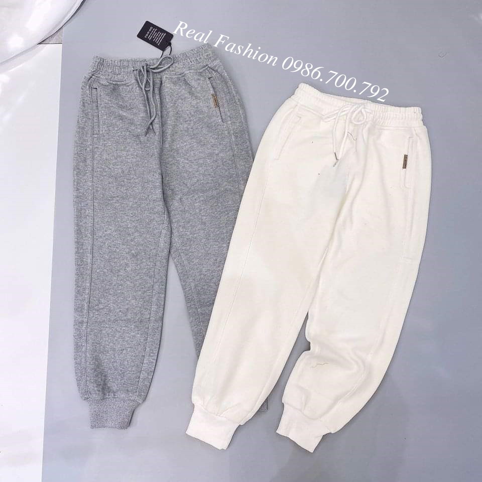 Quần jogger nữ bo gấu vải nỉ 4 màu năng động | BigBuy360 - bigbuy360.vn