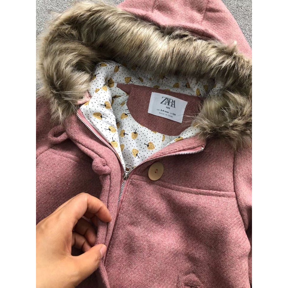 Áo dạ hồng Z.A.R.A BG