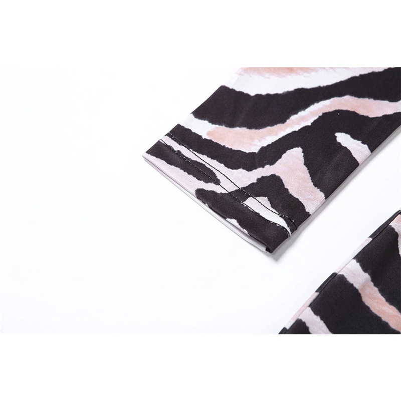 Đầm Trễ Vai In Họa Tiết Quyến Rũ Có Tay Áo Thời Trang Cho Nữ 0310