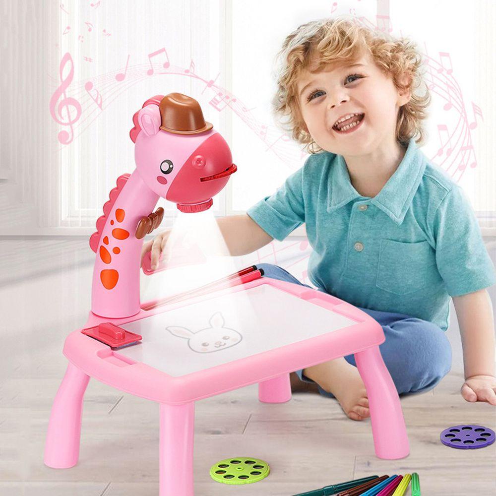 BEBETTERM Bộ Đồ Chơi Bảng Vẽ Mini Có Đèn Led Dễ Thương Cho Bé