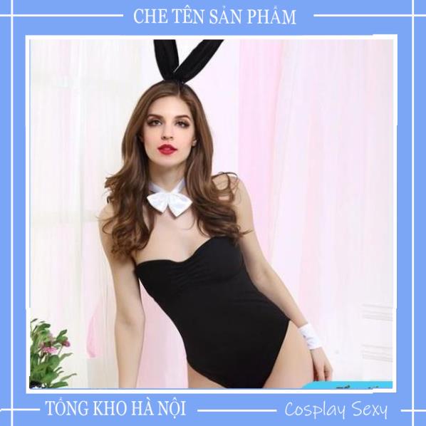 Bộ đồ ngủ nữ cosplay sexy Thỏ Bunny gợi cảm fullset gồm bộ body 1 mảnh kèm tai thỏ - Mã T1300 TKVN | BigBuy360 - bigbuy360.vn