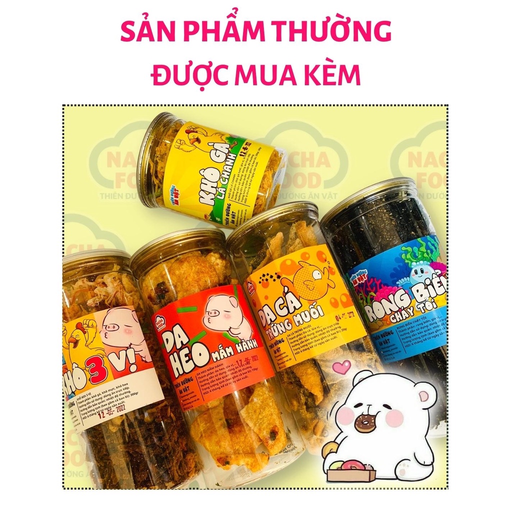 Khô mix 3 vị 330g Nacha Food thiên đường ăn vặt khô heo khô gà khô mực, đồ ăn vặt Đà Nẵng ngon rẻ