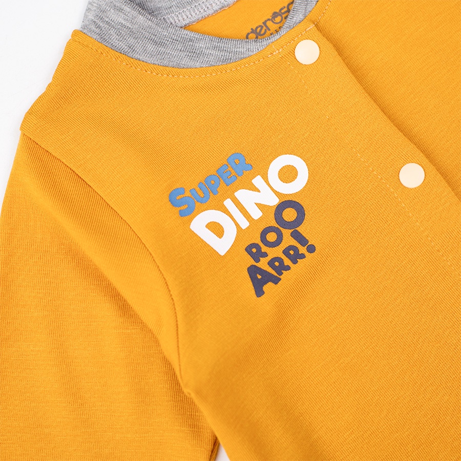Bộ quần áo dài tay sơ sinh cho bé trai và bé gái DEROSA KIDS từ 0 đến 3 tháng AWBBD1011B