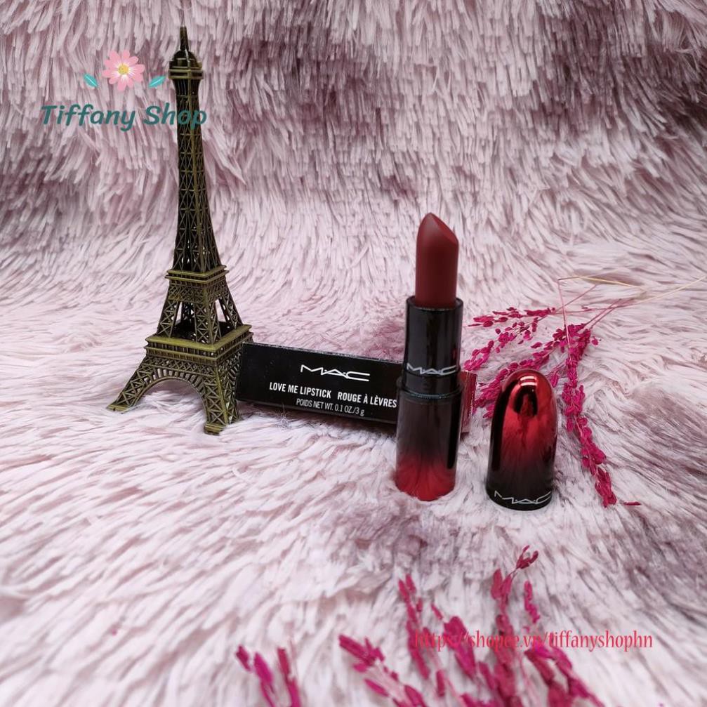 Son lì Mac love me lipstick rouge à lèvres Màu 423 E for effortless 3g sắc đỏ quyến rũ và mê hoặc