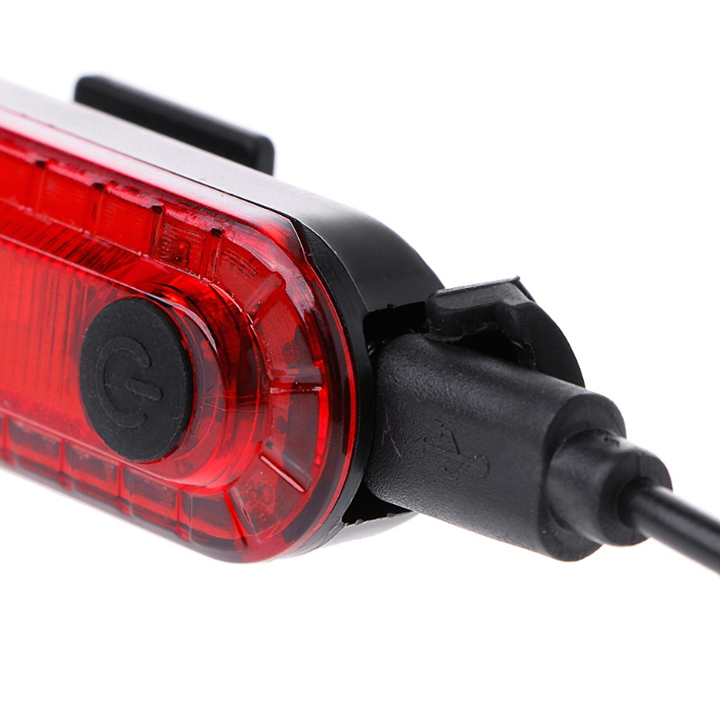 Đèn LED Gắn Đuôi Xe 5 Bóng 4 Chế Độ Sáng Chống Nước Có Thể Sạc Lại Bằng Cổng USB