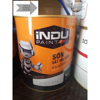 sơn sắt mạ kẽm INDU màu cà phê