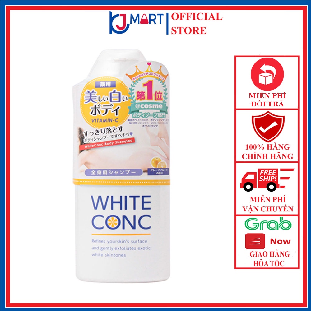 Sữa Tắm Dưỡng Da White ConC Nhật Bản (360ml), Sữa tắm trắng da
