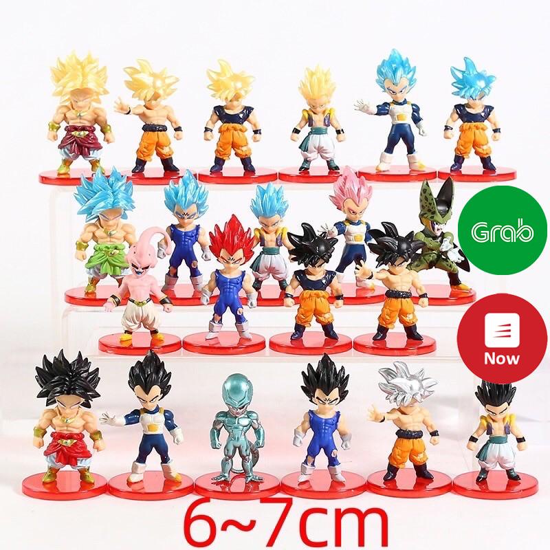 [CÓ QUÀ] Combo 21 mô hình Dragon Ball 7 Viên Ngọc Rồng Goku Gogeta Vegito Broly Gohan Frieza Vegeta SuperSaiyan God SSJ