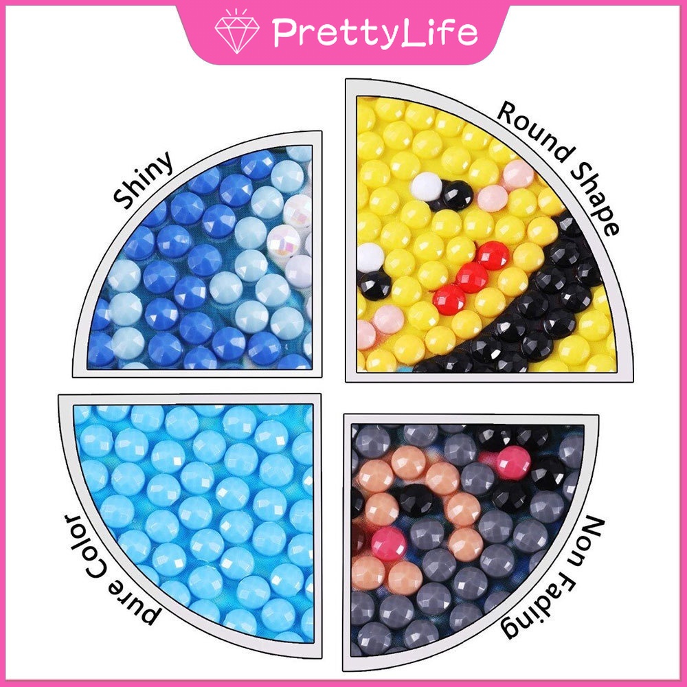 Bộ Tranh Đính Đá 5d Tự Làm Họa Tiết Hoạt Hình 50x30cm Trang Trí Nhà Cửa