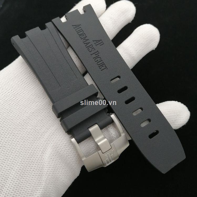 Dây đeo đồng hồ thay thế 42mm 28mm khóa chốt dành cho AP Audemars Piguet Royal Oak 15710 26470 Fluorine
