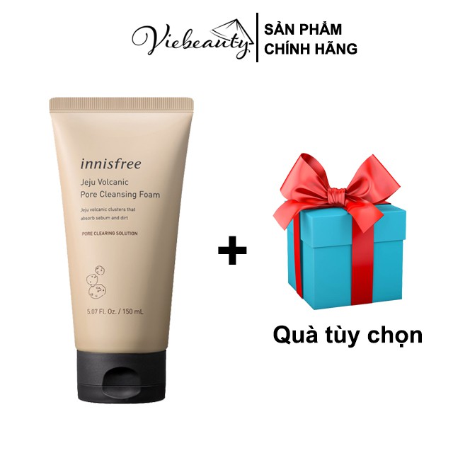 Sữa Rửa Mặt Tro Núi Lửa Innisfree Giúp Se Khít Lỗ Chân Lông Jeju Volcanic Pore Cleansing Foam 150ml - Khongcoson