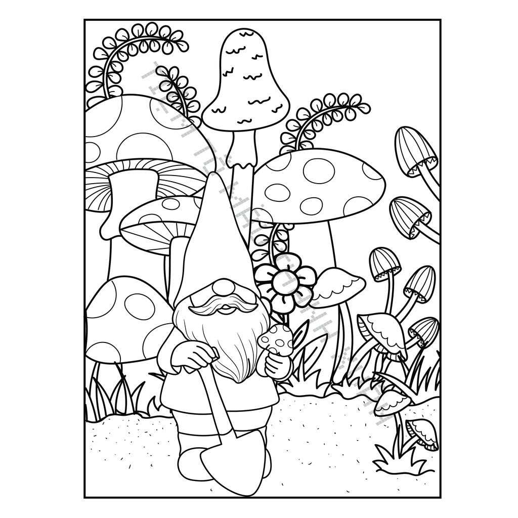 Set 10 Tờ Tranh Tô Màu Hình Chú Lùn Tô Màu Sáp, Màu Chì - Tiệm Tô Màu Thanh Xuân