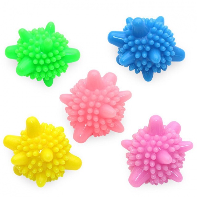 Combo 10 Banh giặt mini cao su dạng cầu gai