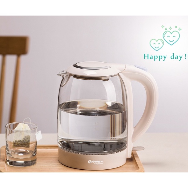 Ấm đun siêu tốc ArirangLife ZDH-A17L1, ấm siêu tốc thủy tinh cao cấp 1,7 lít- Hàng chính hãng bảo hành 12 tháng