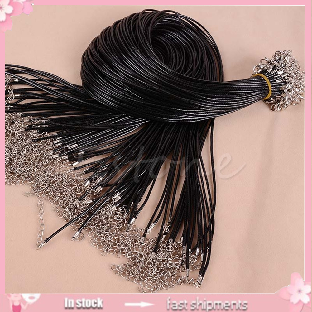 Dây chuyền da cỡ lớn 18inch thời trang đa dụng