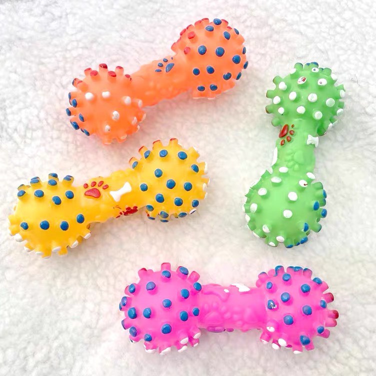 Xương đồ chơi cho cún - xương đồ chơi cho chó hình quả tạ