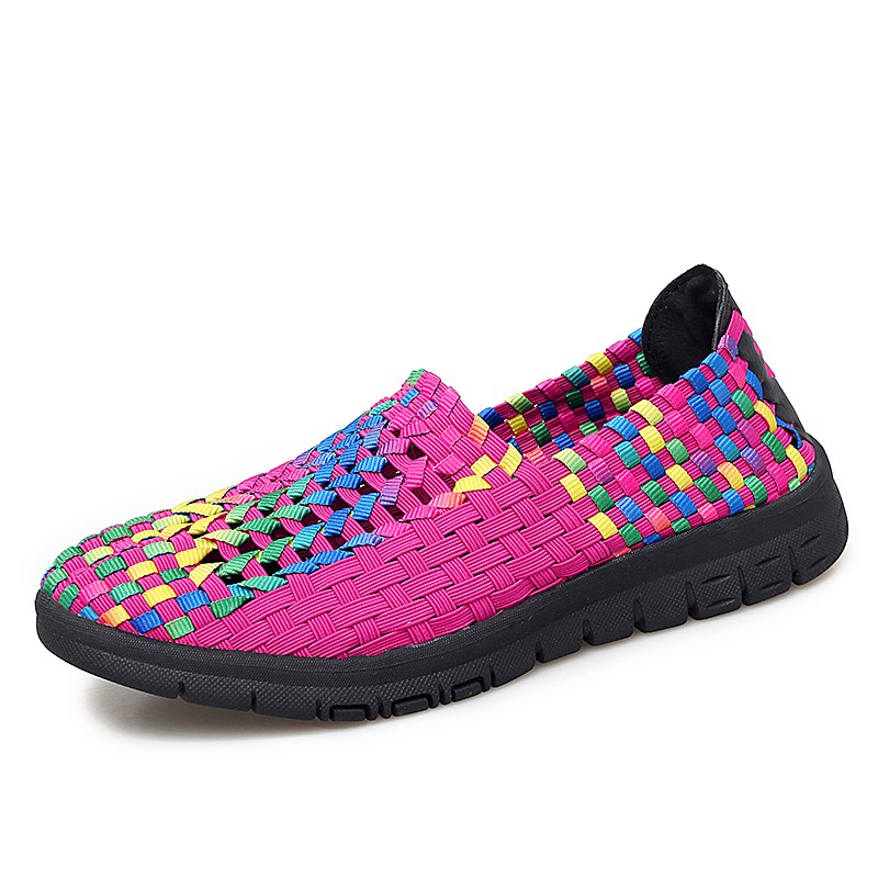 Giày lười YOZOH đế bằng thiết kế thoáng khí thời trang size 35-42