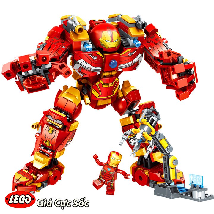 Lego Xếp Hình Ninjago Iron Man ( Người Sắt ) 2018. Gồm 568 chi tiết. Lego Ninjago Lắp Ráp
