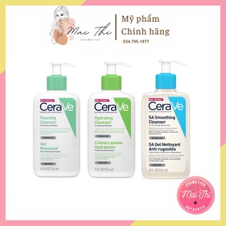 Sữa rửa mặt cerave dịu nhẹ cho da dầu và da khô, da mụn 236ml