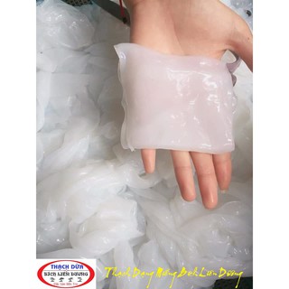 Thạch dừa dạng miếng ép thô tặng hương dừa