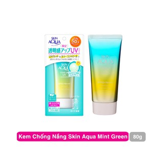Kem Chống Nắng Skin Aqua UV Mint Green Cho Da Dầu Mụn - Nhạy Cảm 80G