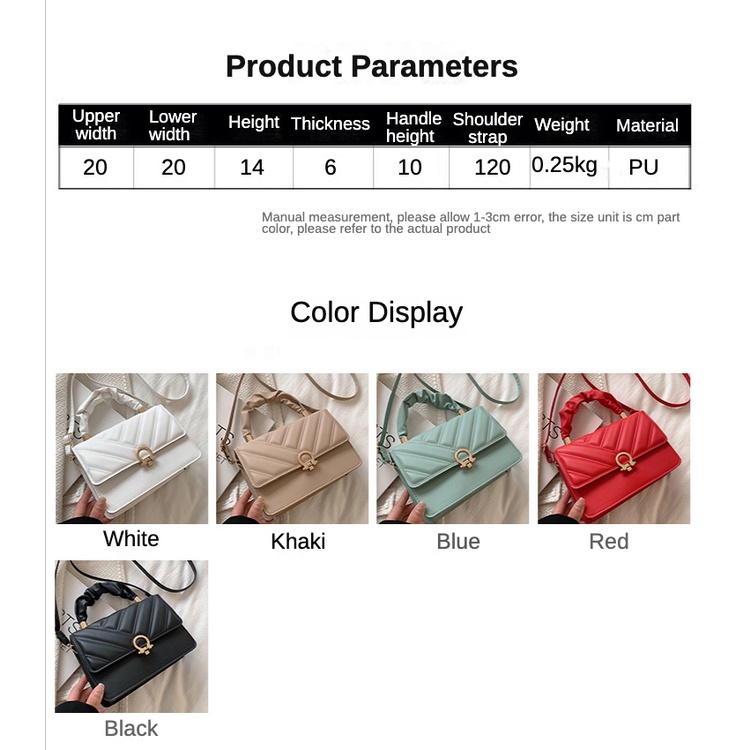 Túi Đeo Vai Hình Vuông Màu Trơn Phong Cách Cổ Điển Thời Trang 2022 Mới Cho Nữ