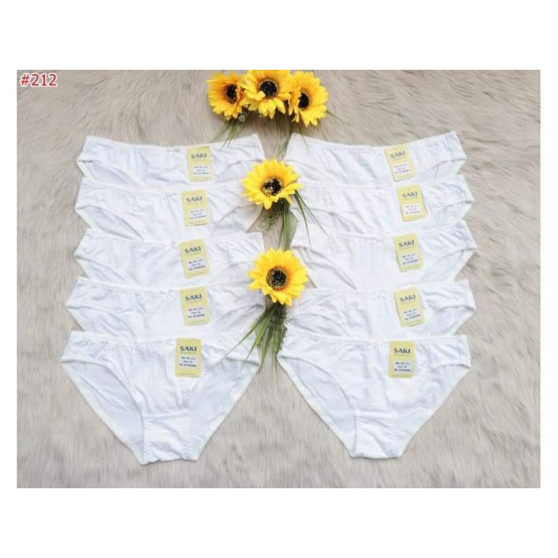 Quần lót nữ thun cotton Saki màu trắng- hàng cao cấp