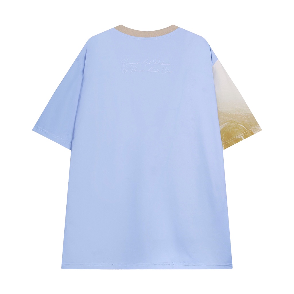 Áo thun nam nữ unisex banawa form rộng - Accident Tee - Màu Xanh Dương