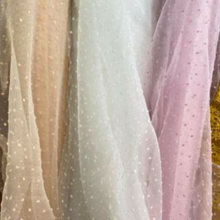Vải organza hạt 2020