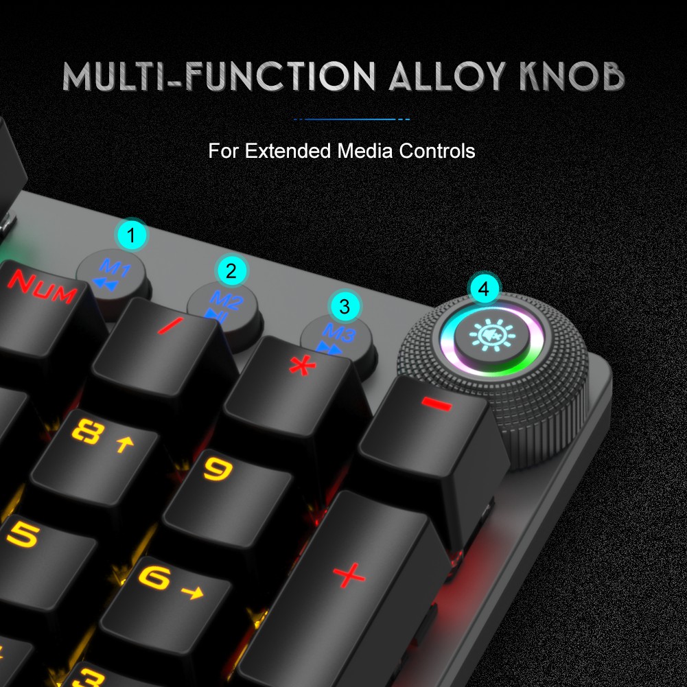 Bàn phím cơ chơi game AULA F2088 có dây chất lượng cao