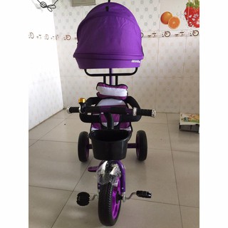XE ĐẠP KIÊM XE 3 BÁNH CÓ MÁI CHE CHO BÉ 6 THÁNG ĐẾN 6 TUỔI