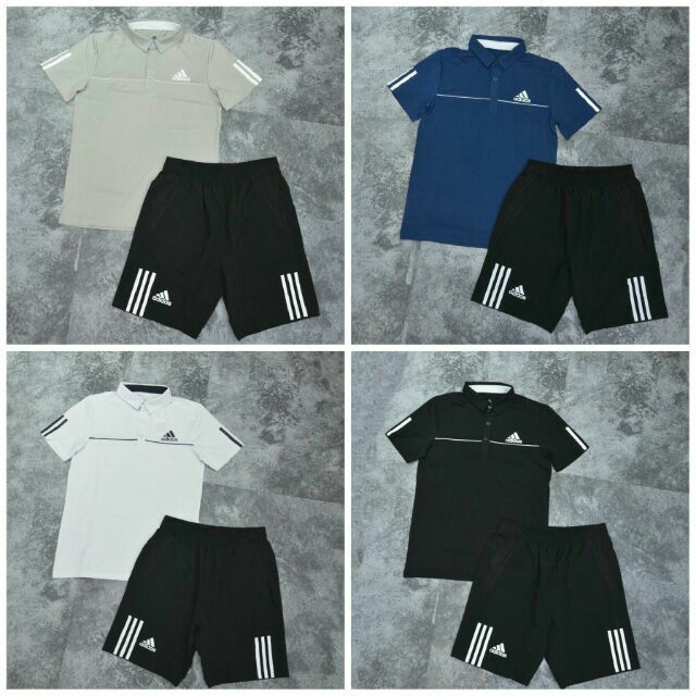 (Video+ảnh thật) Bộ thể thao nam Adidas lé ngực nhỏ