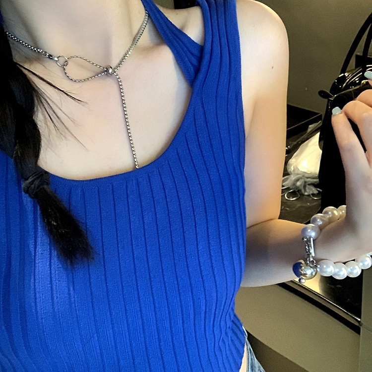 SUXI Áo Hai Dây Dáng Ôm Màu Sắc Thời Trang Xuân Hè Cho Nữ