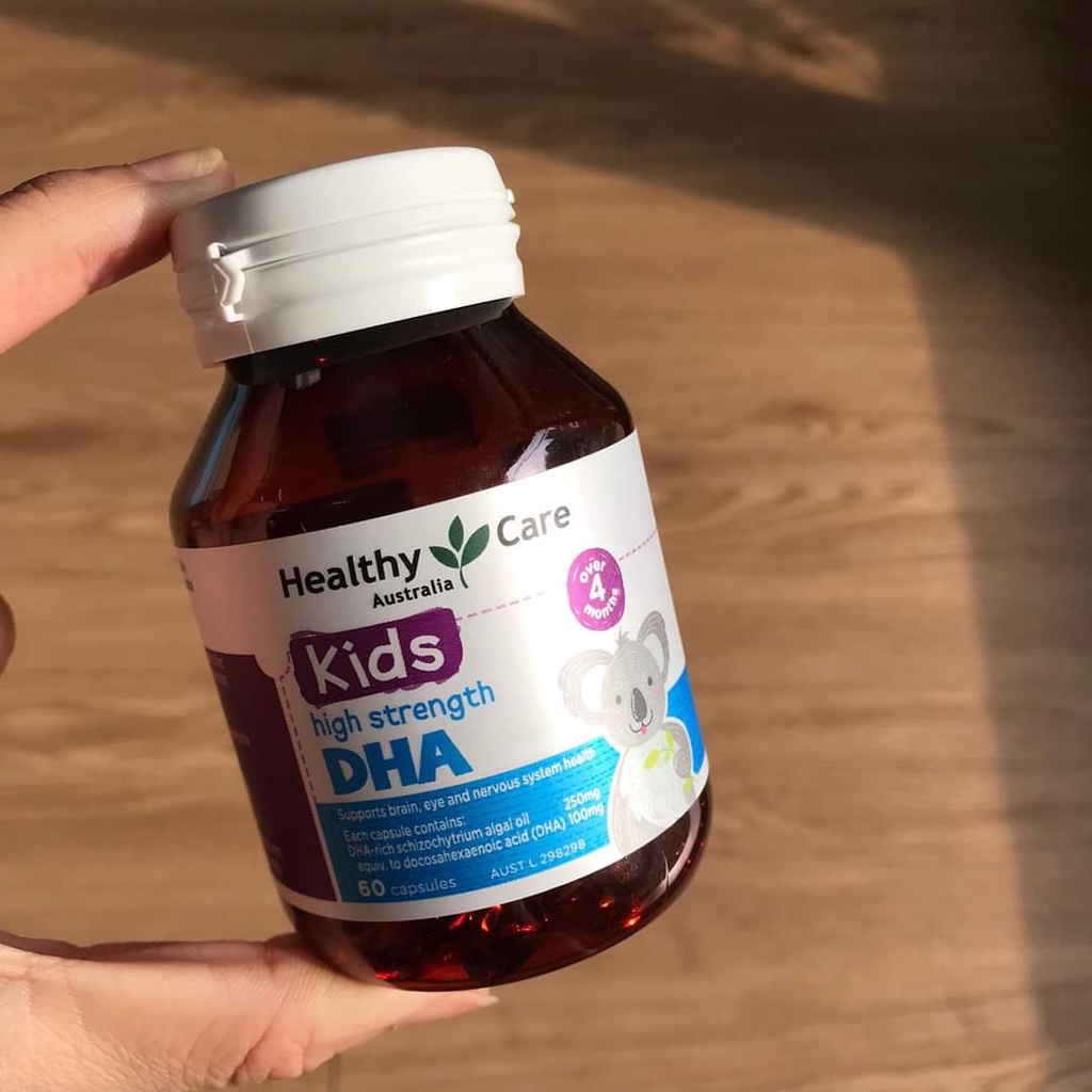 Viên Uống Bổ Sung DHA Healthy Care 60 Viên [HÀNG ÚC] Cho Bé Từ 4 Tháng Tuổi