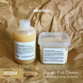 [ TẶNG MŨ ] Dầu Xả Phục Hồi Hư Tổn Davines Nounou 250ml - Chính Hãng