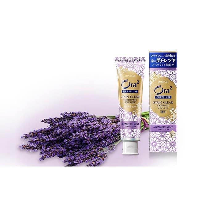 Kem đánh trắng răng Ora2 Premium Stain Clear 100g - Nội Địạ Nhật