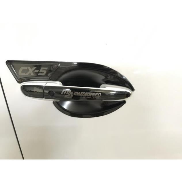 Ốp tay nắm, hõm cửa Cánh Én xe Mazda CX5 2016-2023 titan cao cấp - mẫu cánh én