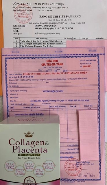 Collagen Placenta 5 in 1 date 02/2023 ( Nhật Bản) | Thế Giới Skin Care