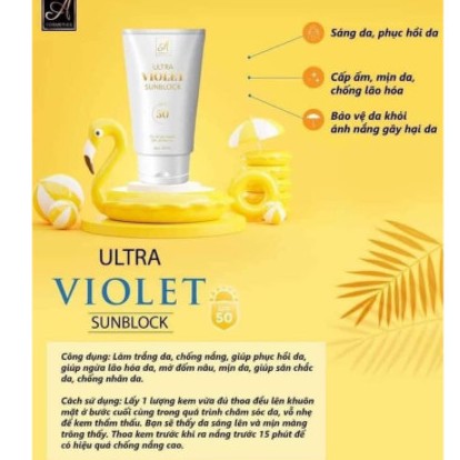 [Ảnh thật] Kem chống nắng Ultra Violet Sunblock A Cosmetics