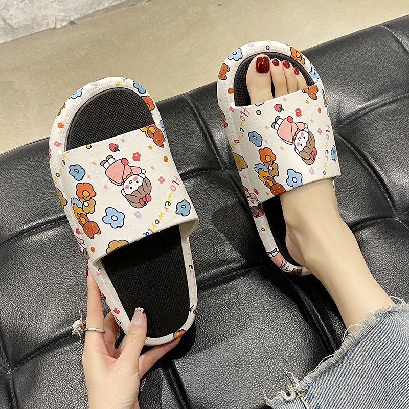 Dép quai ngang nữ xinh thời trang Hàn Quốc 2022 hình Búp Bê siêu dễ thương cute đáng yêu FORM NHỎ TĂNG 1 SIZE