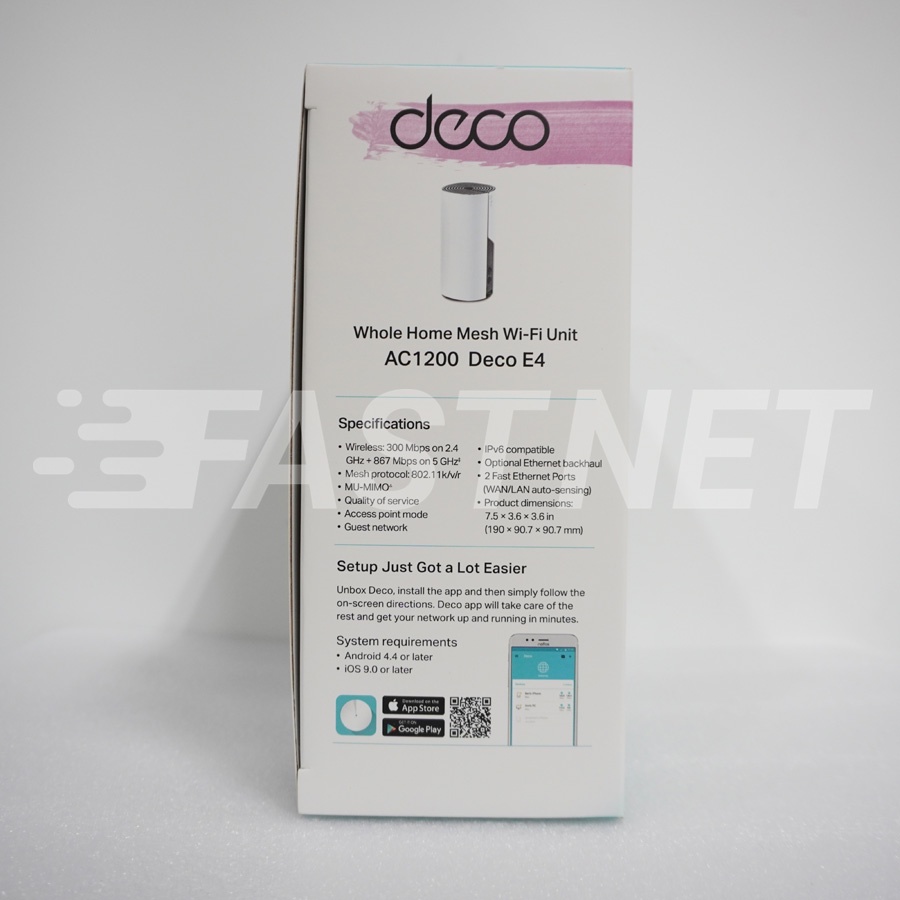 Hệ thống Wi-Fi Mesh Cho Gia Đình TP-Link Deco E4 Chuẩn AC1200