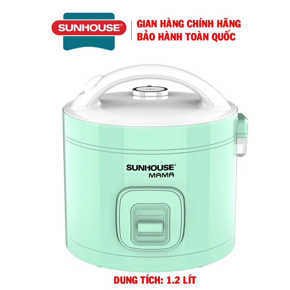 Nồi cơm điện 1.2L Sunhouse Mama SHD8265G - Công suất 500W, Bảo hành 24 tháng